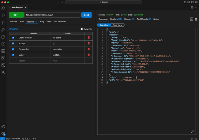 successful kong api gateway api key validation